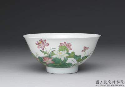 图片[2]-Bowl with lotus in falangcai painted enamels, Qing dynasty, Yongzheng reign 1723-1735-China Archive